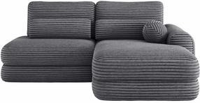 Kampinė sofa - lova Ripeli, pilka sp., dešininė, 175 x 217 cm x 96 cm