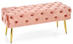 Pufas Athena, aukso sp./rožinė sp., 100 cm x 45 cm x 40 cm