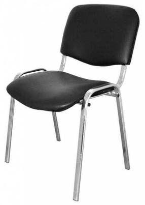 Klienditool Nowy Styl V-4, läikiv, must v./kroom v., 60.5 cm x 54 cm x 81 cm