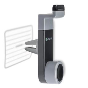 Telefona turētājs 4smarts SnapClip, 125 mm x 95 mm, 0.03 kg, melna krās.