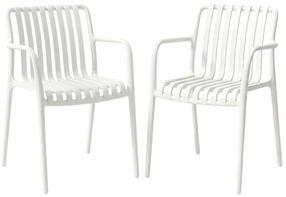 Lauko krėslas Homla Valoro 245086, balta sp., 58 cm x 54.5 cm x 81 cm, 2 vnt.