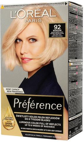 Juuksevärv L’Oréal Paris Preference, warsaw v., 92, 160 ml