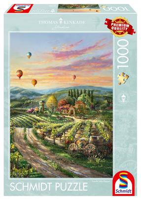 Пазл Schmidt Thomas Kinkade Peaceful Valley Vineyard 73669, 69.3 см x 49.3 см, 1000 шт., многоцветный