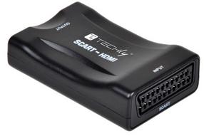 Adapteris Techly 361926 SCART, HDMI, melna krās.