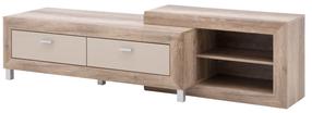 TV staliukas Forte Genetic, ąžuolo sp., 52 cm x 195 cm x 52 cm