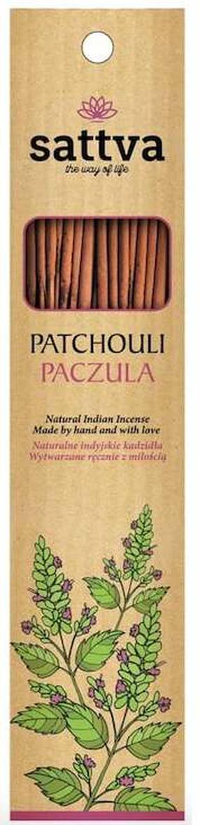 Mājas aromatizētājs, smaržu kociņi Sattva Patchouli, 0.03 kg, 15 gab.