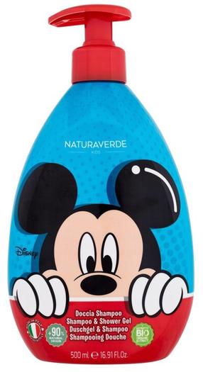 Dušigeel ja šampoon Naturaverde Mickey Mouse, 500 ml