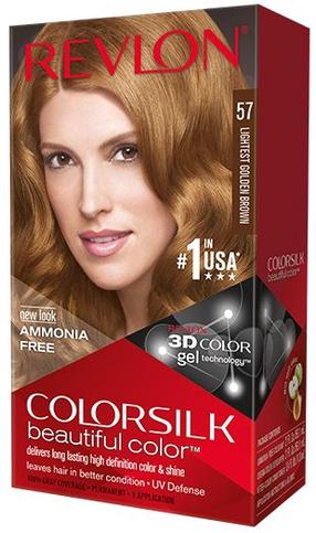 Plaukų dažai Revlon Colorsilk Beautiful Color, lightest golden brown sp., Lightest Golden Brown 57
