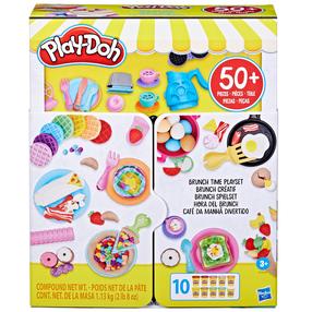 Набор пластилина, c аксессуарами Hasbro Play-Doh Brunch Time, многоцветный
