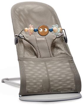 Mazuļu šūpuļkrēsls BabyBjorn Bliss Mesh 006102 With Toy, grey beige krās.