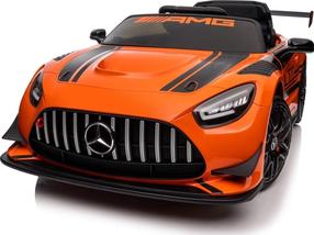 Bērnu elektroauto Enero Mercedes AMG GT3, oranža krās.