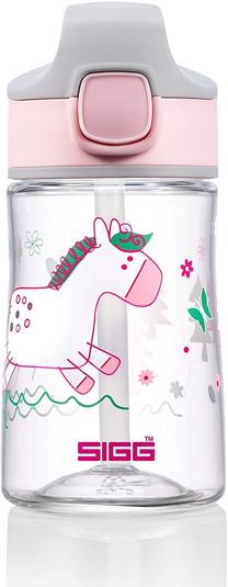 Vaikiška gertuvė Sigg Miracle Pony Friend, 350 ml, 1 m., 7 cm, plastikas, skaidri sp./rožinė sp.