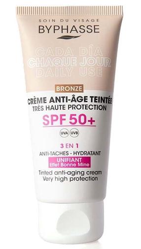 Näokreem Byphasse Anti-aging Tinted Bronze, 50 ml, SPF 50+