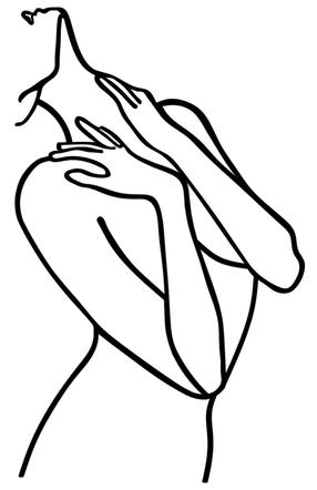 Sienos dekoracija Wallity Woman Lines, 53 cm x 86 cm
