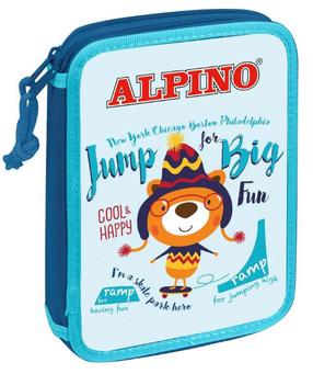 Penālis Alpino Jump Big, 21 cm x 15 cm, zila krās./daudzkrāsaina