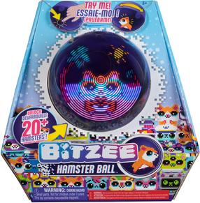 Interaktīva rotaļlieta bumba Spinmaster Bitzee Hamsterball, violeta krās.