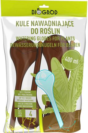 Laistīšanas burbulis, parastais Bioogrod 720933, plastmasa, dzintara krās., 0.4 l