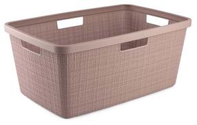 Veļas kaste Curver Jute, 46 l, rozā krās., 59 cm x 39 cm x 26 cm