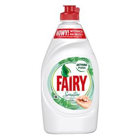 Trauku mazgāšanas līdzeklis Fairy Sensitive Teatree & Mint P014F87, 0.450 l