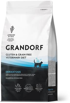 Kuiv kassitoit Grandorf Dermatosis GVCD0602, kalaliha/lõhe, 2 kg