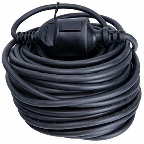 Удлинитель Keltin K00221, 3 x 2,5 mm², 20 м, IP44, 1 розетка, черный цв.