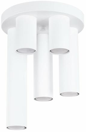 Šviestuvas lubų Sollux Lagos, GU10, 5 x 10 W, balta sp. / balta sp.