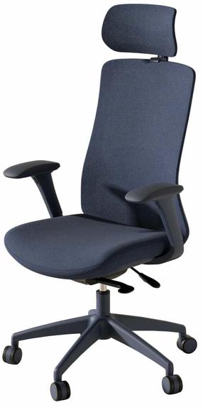 Darba krēsls Desktronic SitOne, 62 x 69 x 118 - 127 cm, zila krās.