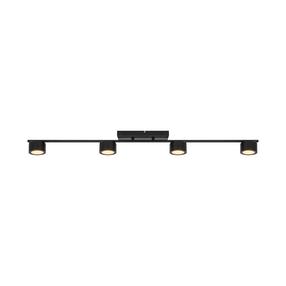 Šviestuvas lubų Domoletti Luca P19070-4TU, LED, 3000 °K, 4 x 4 W, juoda sp. / juoda sp.