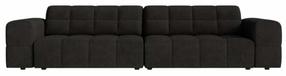Sofa Cosmopolitan Design Chicago Chenille Eden 21, antracito sp., 102 x 252 cm x 78 cm