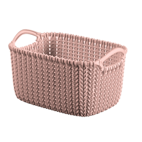 Krepšelis, daiktų saugojimo Curver Knit, 3 l, rožinė sp., 25 x 14 x 18 cm