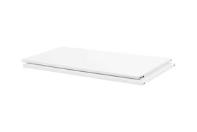 Plauktiņš Dolle Steelboard, 80 cm x 40 cm, balta krās., 2 gab.