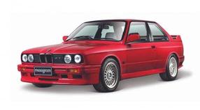 Žaislinis automobilis Bburago BMW M3 1988 18-21100R, raudona sp.