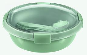 Pārtikas trauks Curver Smart Eco To Go Round, 1 l, 19.8 cm x 19.8 cm, zaļa krās.