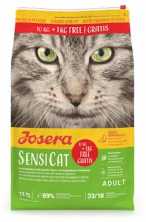 Sausas kačių maistas Josera Sensicat Adult Sensitive, paukštiena, 11 kg