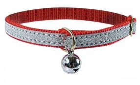 Kasside kaelarihm Zolux Lame 438360R, 30 cm x 12 mm, hõbe v./punane v.