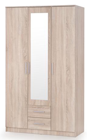 Spinta Lima S-3, ąžuolo sp., 120 cm x 52 cm x 205 cm, su veidrodžiu