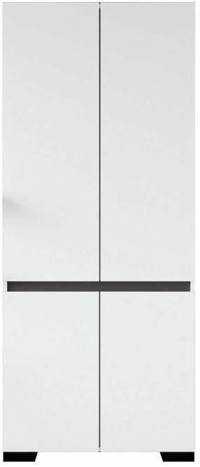 Skapis Kalune Design Floransa 90, antracīta krās./balts krās., 52 cm x 90 cm x 210 cm
