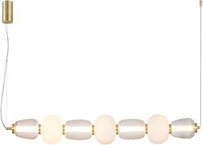 Šviestuvas kabinamas Milagro Caro ML0365, LED, 3000 °K, 7 x 42 W, skaidri sp./balta sp. / aukso sp.