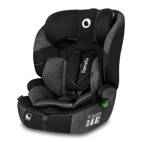 Automobilinė kėdutė Lionelo Levi One i-Size, juoda sp./pilka sp., 76 - 150 cm