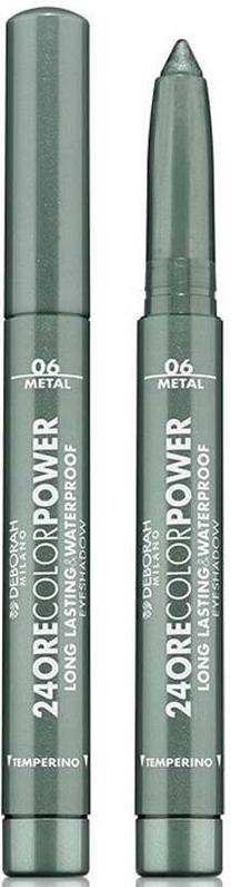 Akių šešėliai Deborah Milano 24ore Color Power, 1.4 g, žalia sp. 06 golden green