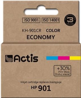 Картридж для струйного принтера Actis Standard KH-901CR, синий цв./красный цв./желтый цв., 21 мл