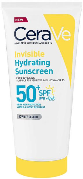 Losjons iedeguma kopšanai ķermenim/sejai Cerave Invisible Hydrating SPF50, 177 ml