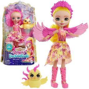 Кукла с аксессуарами Mattel Enchantimals Falcon Phoenix & Sunrise, 15 см, многоцветный
