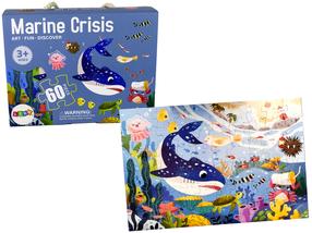 Пазл Lean Toys Marine Crisis 14189, 44 см x 60 см, 60 шт., многоцветный