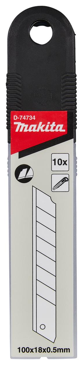 Rezerves asmeņi, komplekts Makita D-74734, 10 cm, metāls, 10 gab.