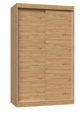 Riidekapp Iga, pruun v., 61 cm x 120 cm x 200 cm
