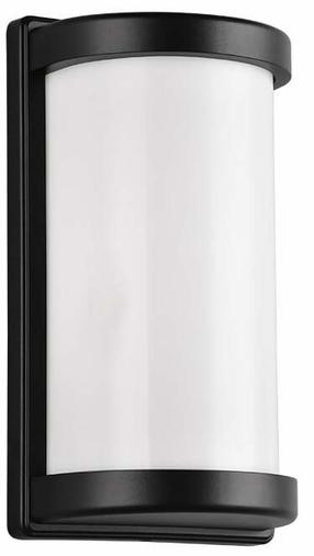 Sieninis lauko šviestuvas Reality Puelo, 10W, E27, IP44, juoda sp., 14.5 cm x 26.5 cm
