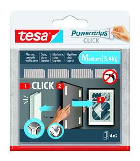 Lipni juostelė Tesa Power-Strips 77721, dvipusė, 0.08 m x 20 mm