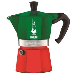 Moka kavinukas Bialetti Express 5322, raudona sp./žalia sp.