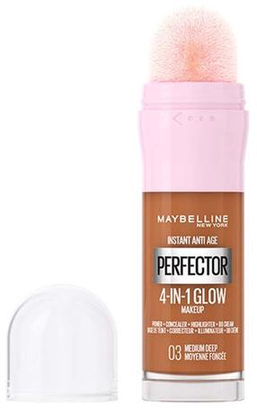 Makiažo pagrindas Maybelline Instant Age Rewind Perfector 4-In-1 Glow, medium deep sp., 3, 20 ml